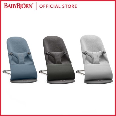 เก้าอี้โยกเด็ก BABYBJORN Bouncer Bliss, Lightweight baby swing from Newborn up to 3 years old [3D Jersey]